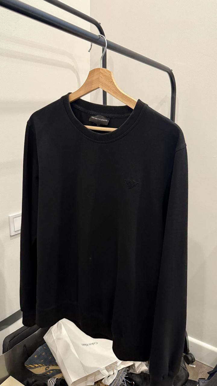 Черный свитшот Emporio Armani