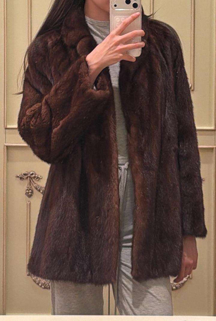 Винтажная норковая шуба