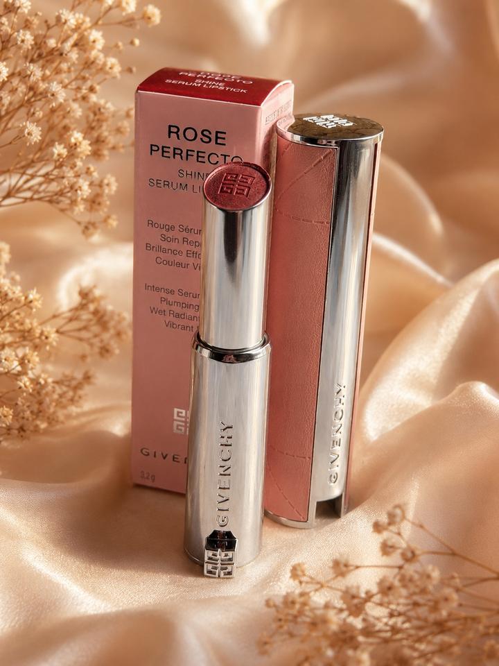 🌸 Givenchy Rose Perfecto Shine Serum Lipstick 🌸117