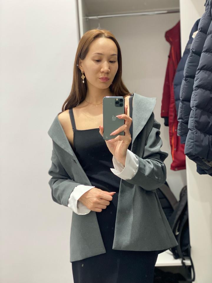 Пиджак серый