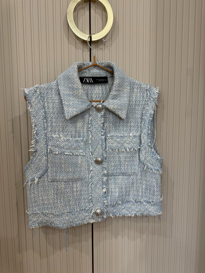 Твидовая жилетка Зара