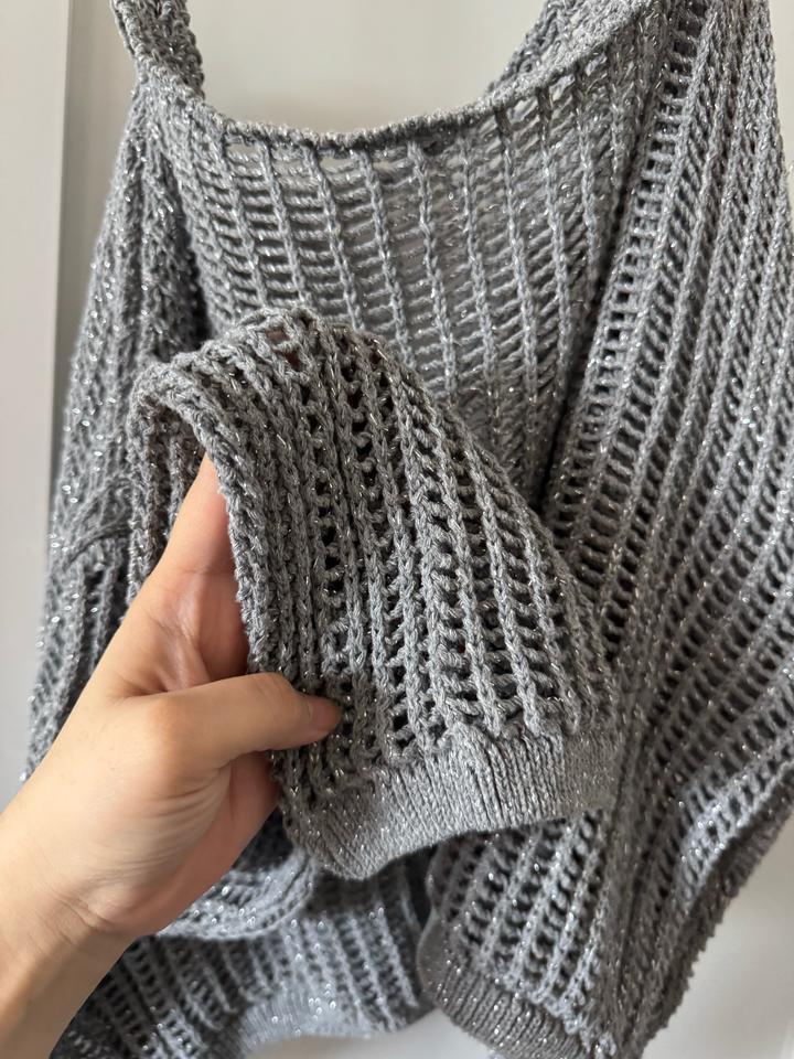 Сетечный джемпер