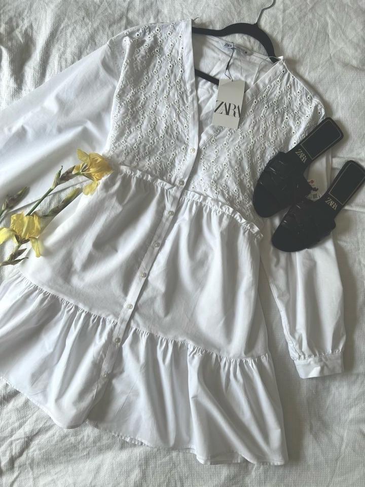 Белое платье Zara