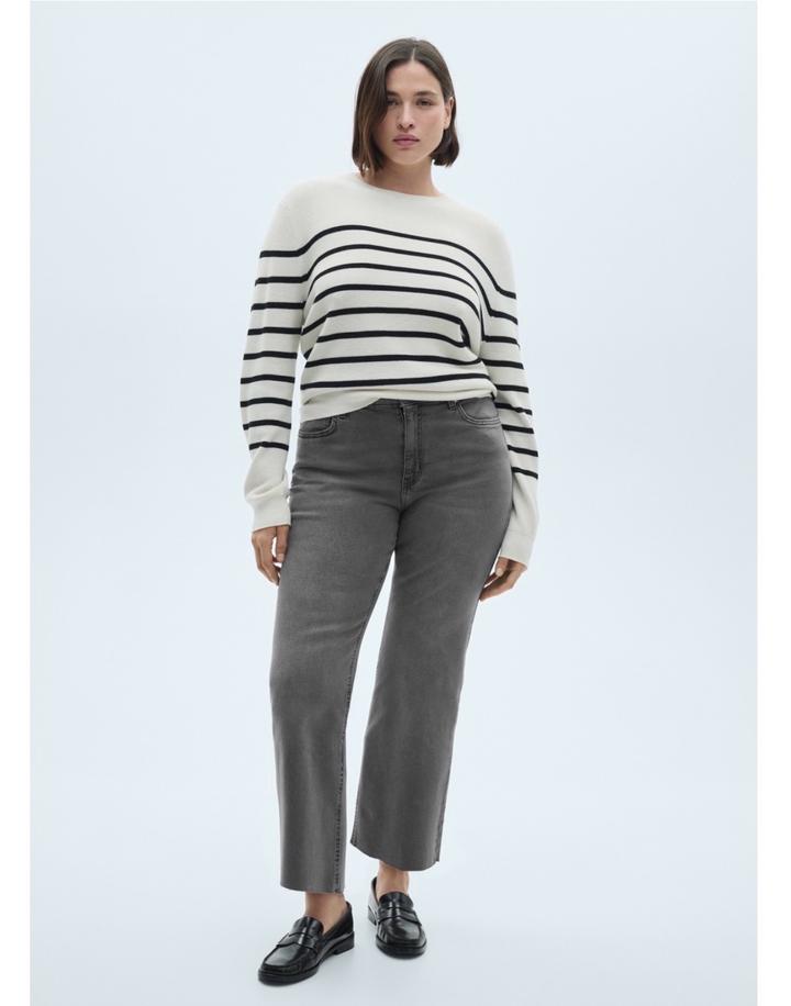 Джинсы зауженные Mango серый