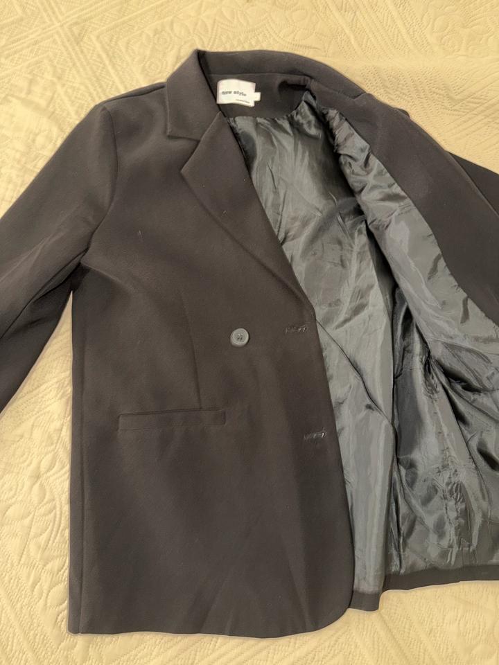 Пиджак черный , New Style, размер оверсайз до 46