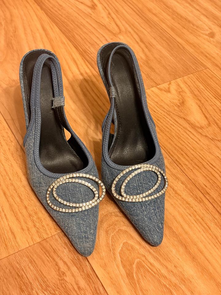 туфли джинсовые