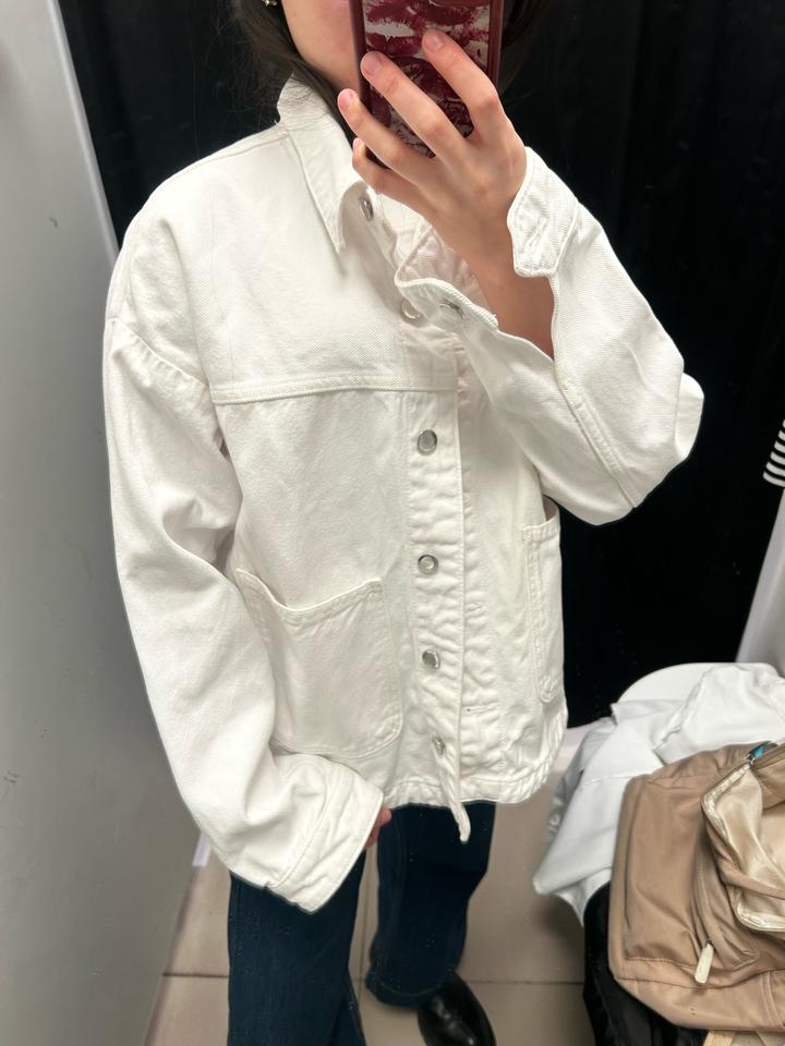 Белая джинсовка Zara