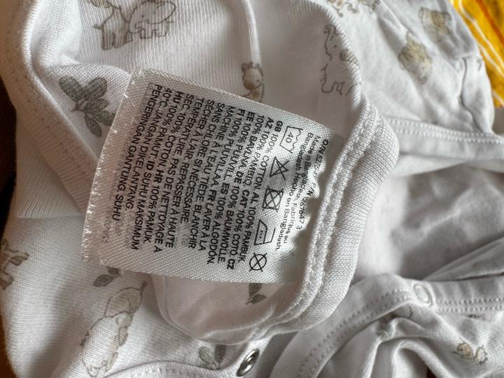 🦒 Боди H&M Organic Cotton 9–12 мес 🌿