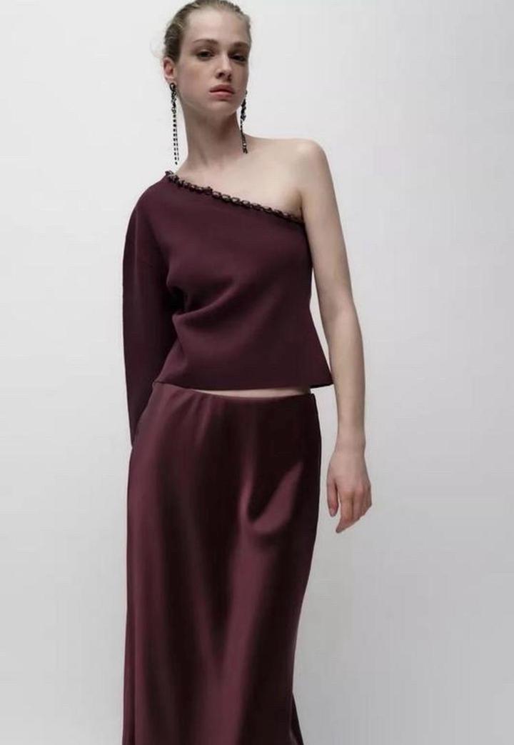 Кофта на одно плечо ZARA