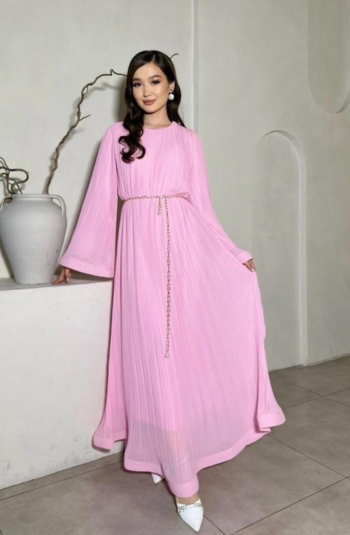 Вечернее платье кука розовый