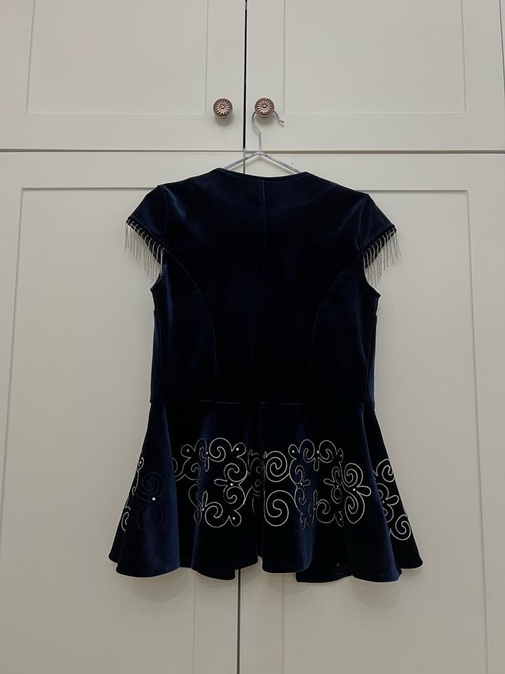 Этно корсет синего цвета