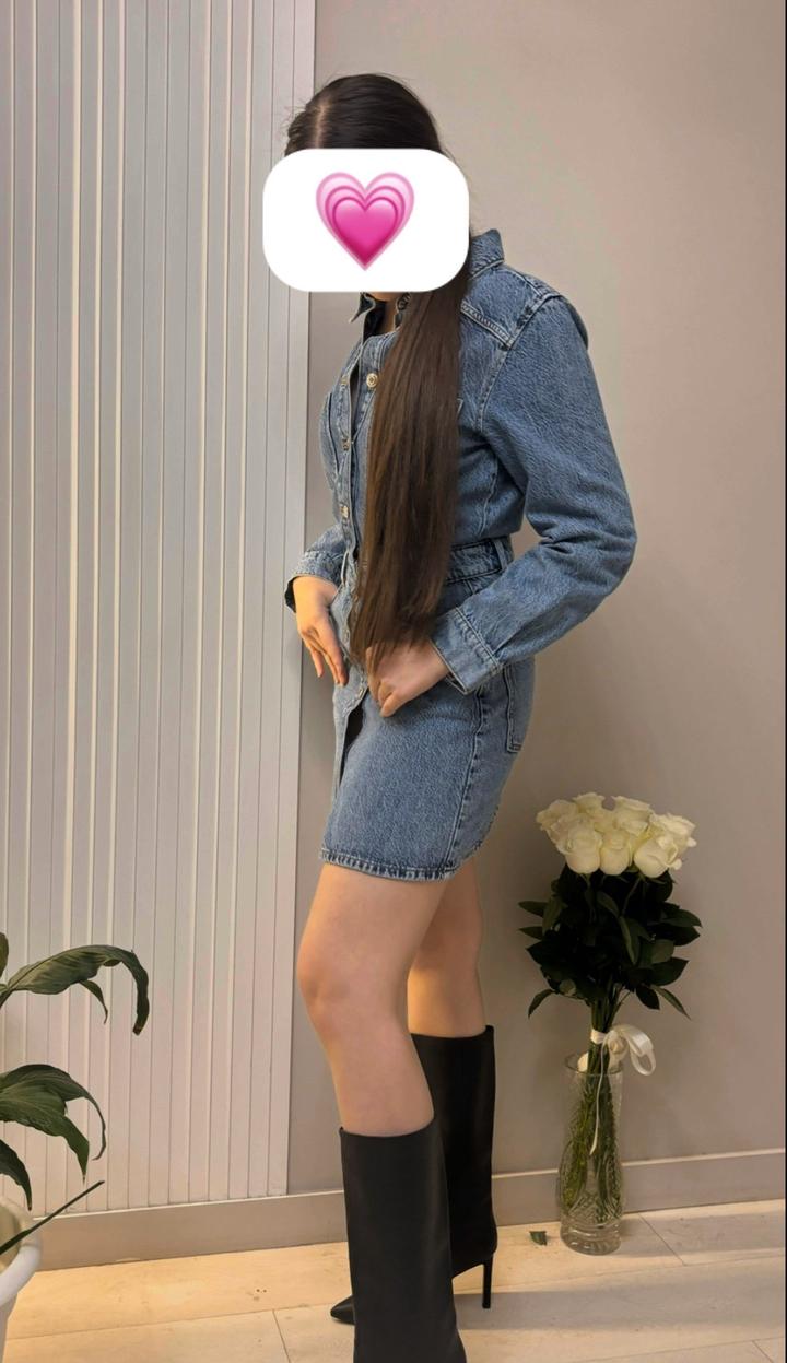 джинсовое платье zara