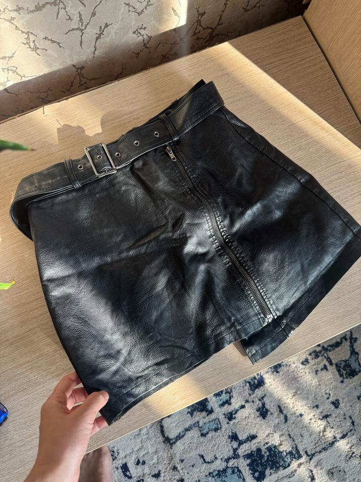 Кожаная юбка