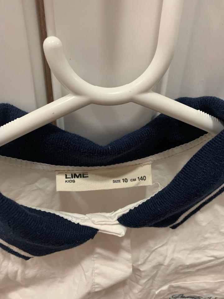 белое платье LIME для девочки 140 см