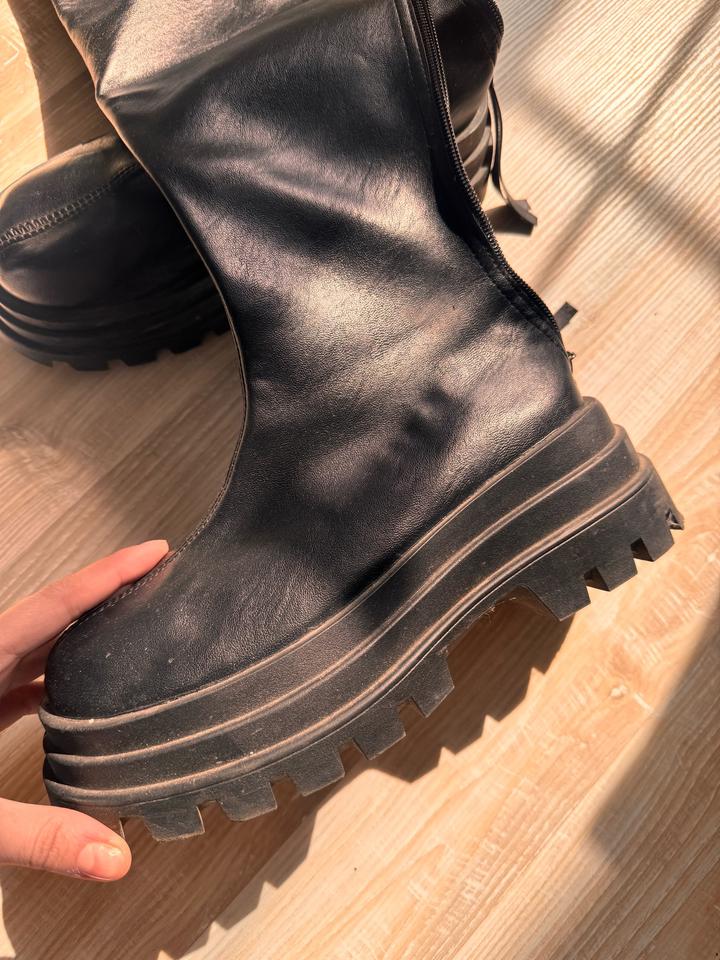 Удлиненные сапоги