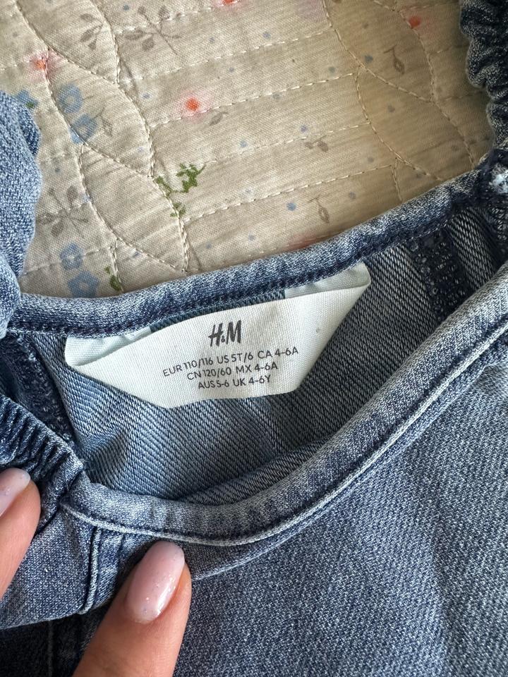 Джинсовое платье H&M на девочку 5-6 лет