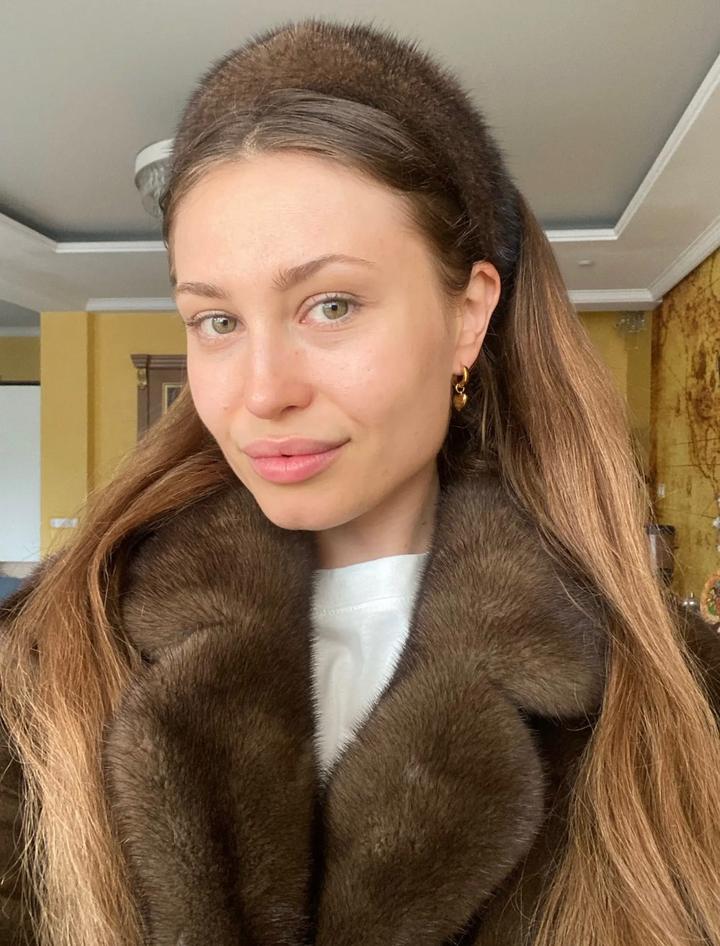 Ободок из натуральной норки