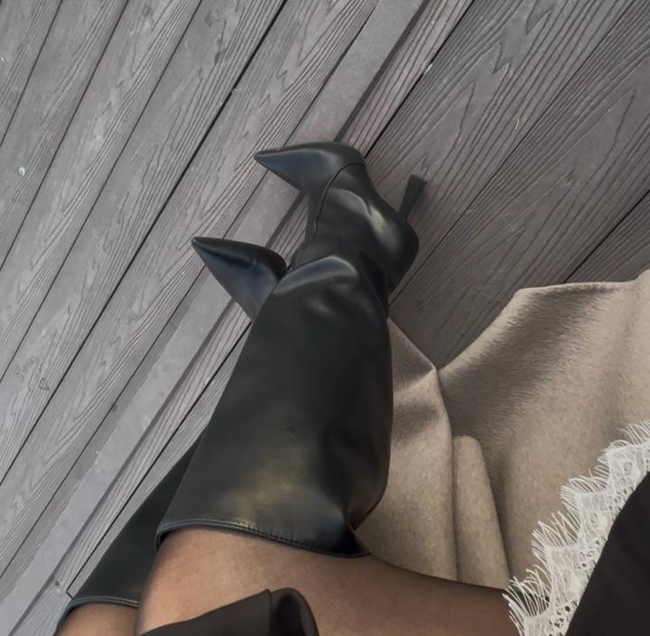 Ботфорты сапоги на каблуках, кабулки длинные