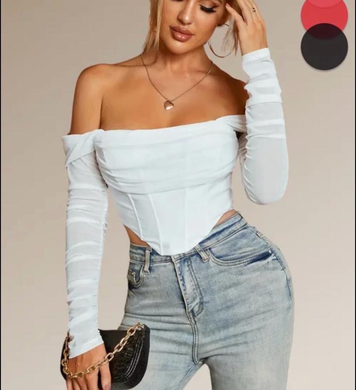 Белый корсет