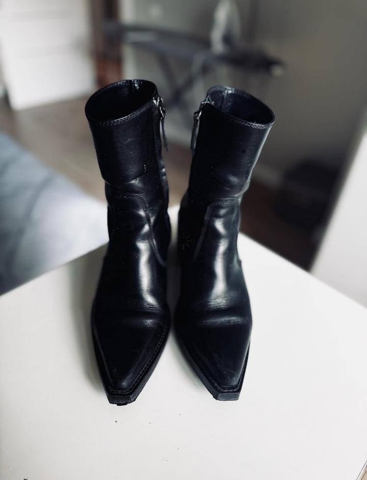 Сапоги Massimo Dutti кожаные