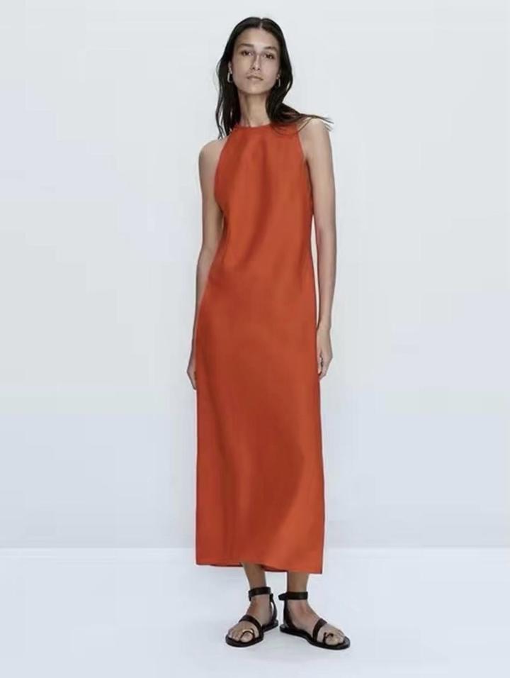 Платье льняное Massimo Dutti