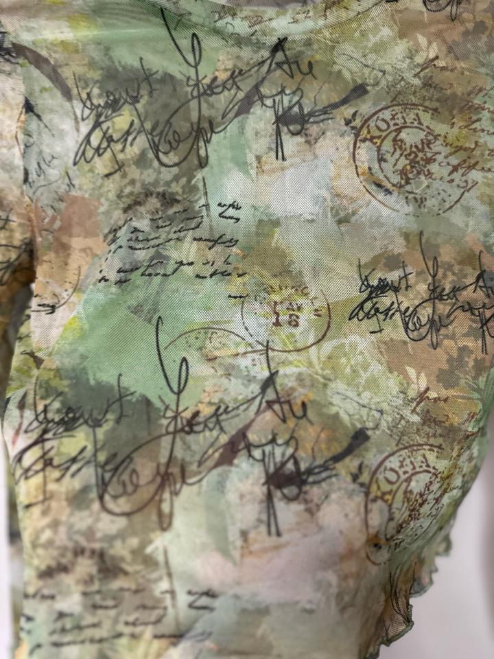 Сетчатый кроп-лонгслив