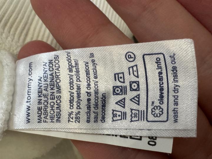 Свитшот белый Tommy Hilfiger