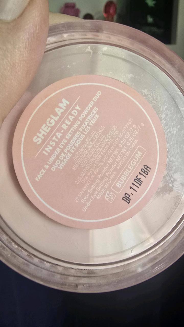 Пудра SHEGLAM Insta-Ready Face & Under Eye Setting Powder Duo рассыпчатая Bubble