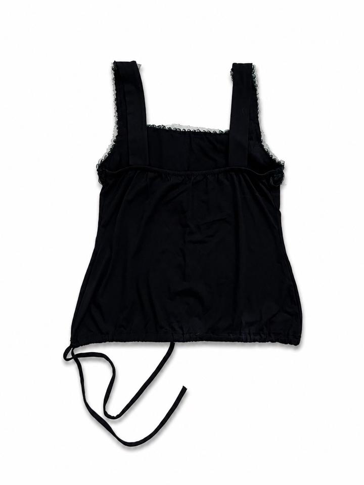 Black vintage viscose top