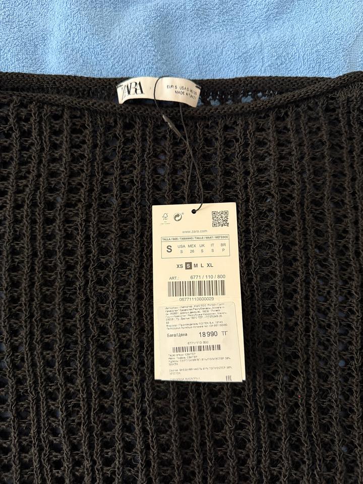 Ажурный свитер Zara новый