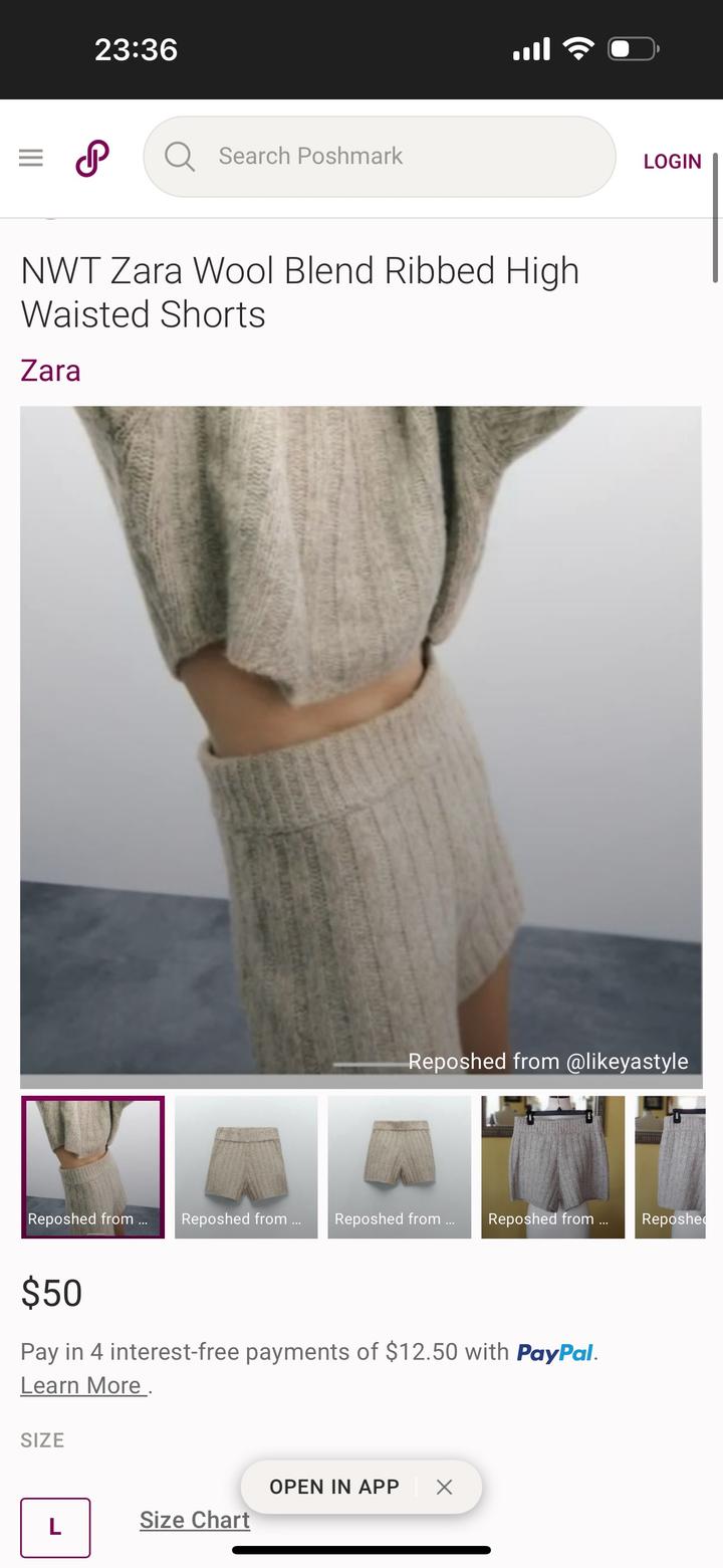 Новые шерстяные шорты без бирки. Зара, на с-м