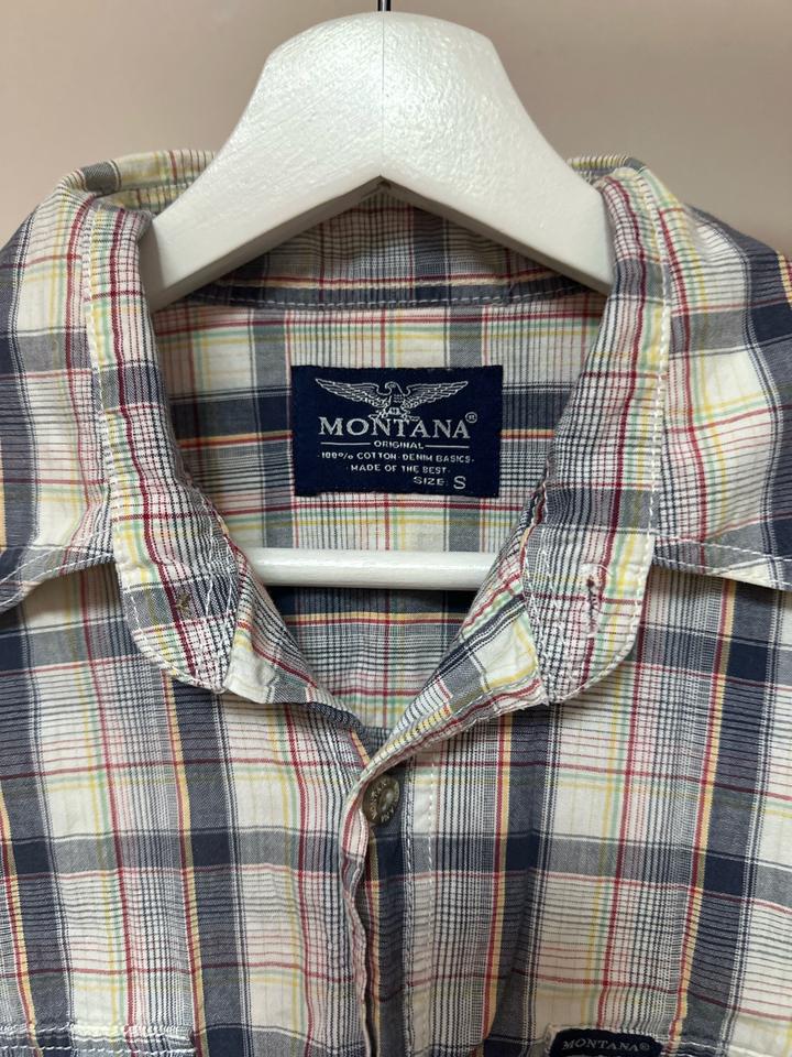 Лёгкая хлопковая рубашка в клетку Montana