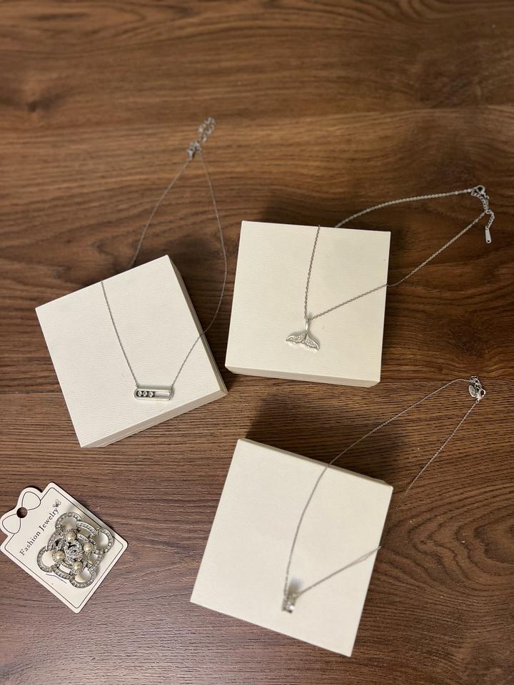 3 цепочки + брошка в подарок