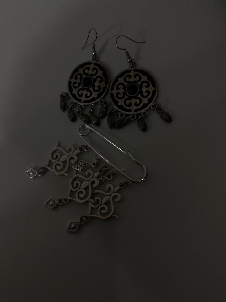 Серьги в этническом стиле (handmade-look)