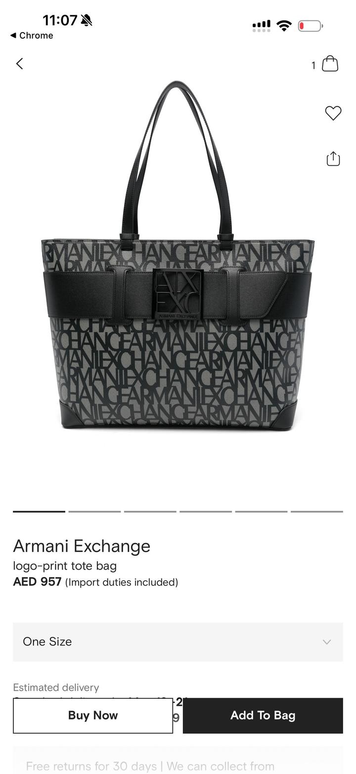 Сумка Armani Exchange