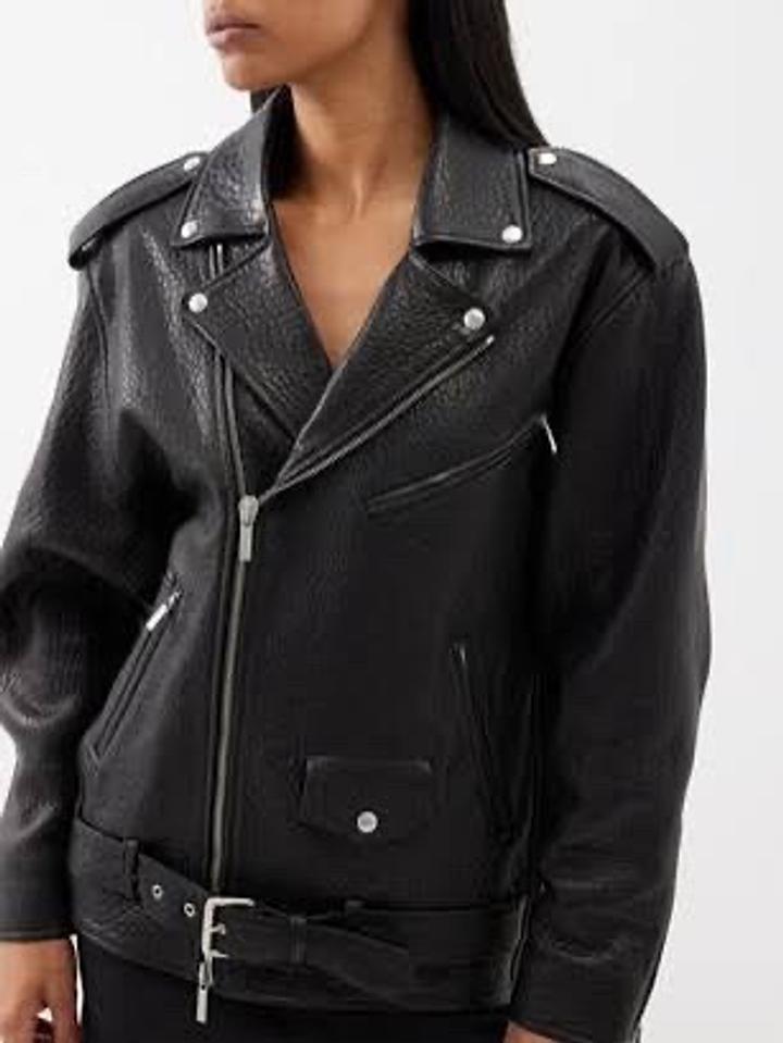 Leather jacket Raey
