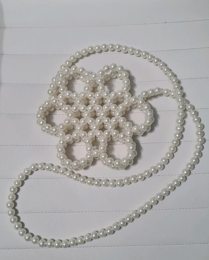 жемчужная сумочка цветок