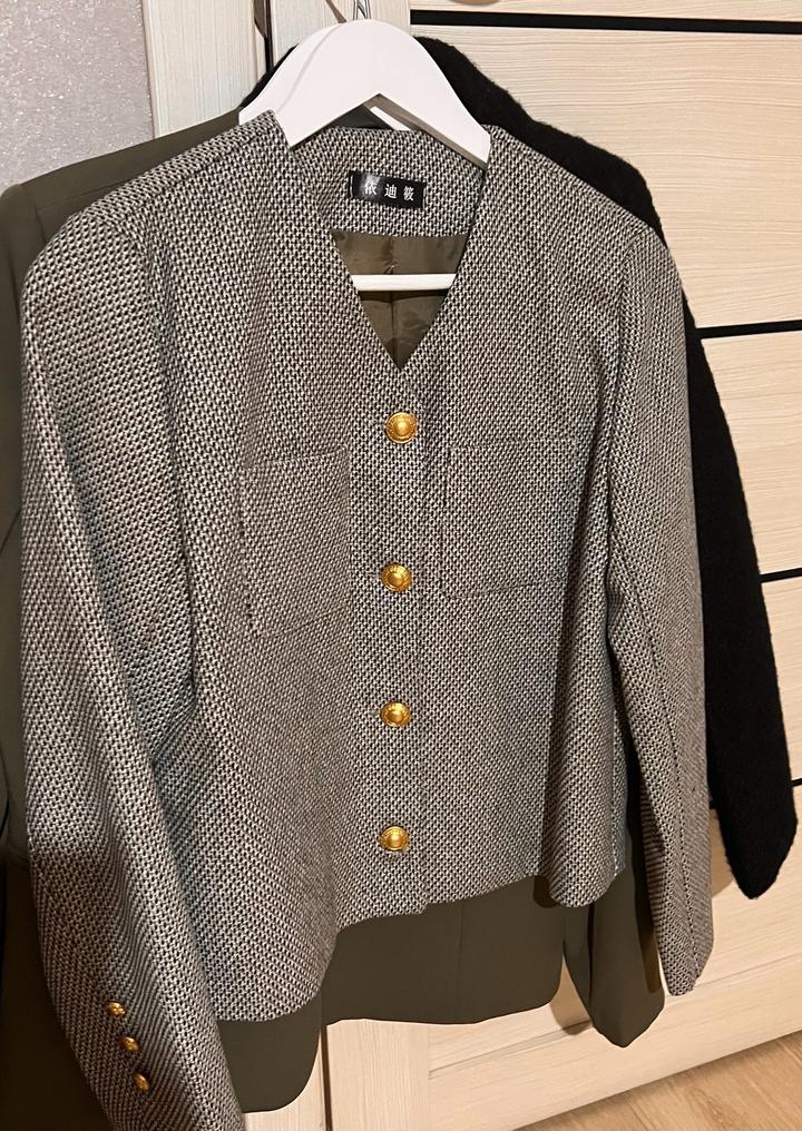 Пиджак твидовый