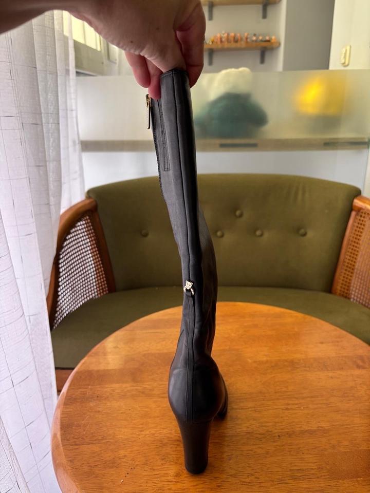 Ботфорты кожаные ботфорты ботильоны сапоги на каблуке 39 рр