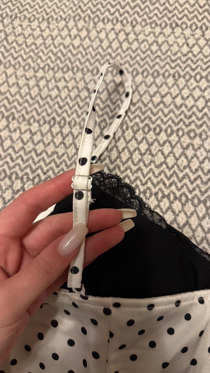 трендовый топ в горошек