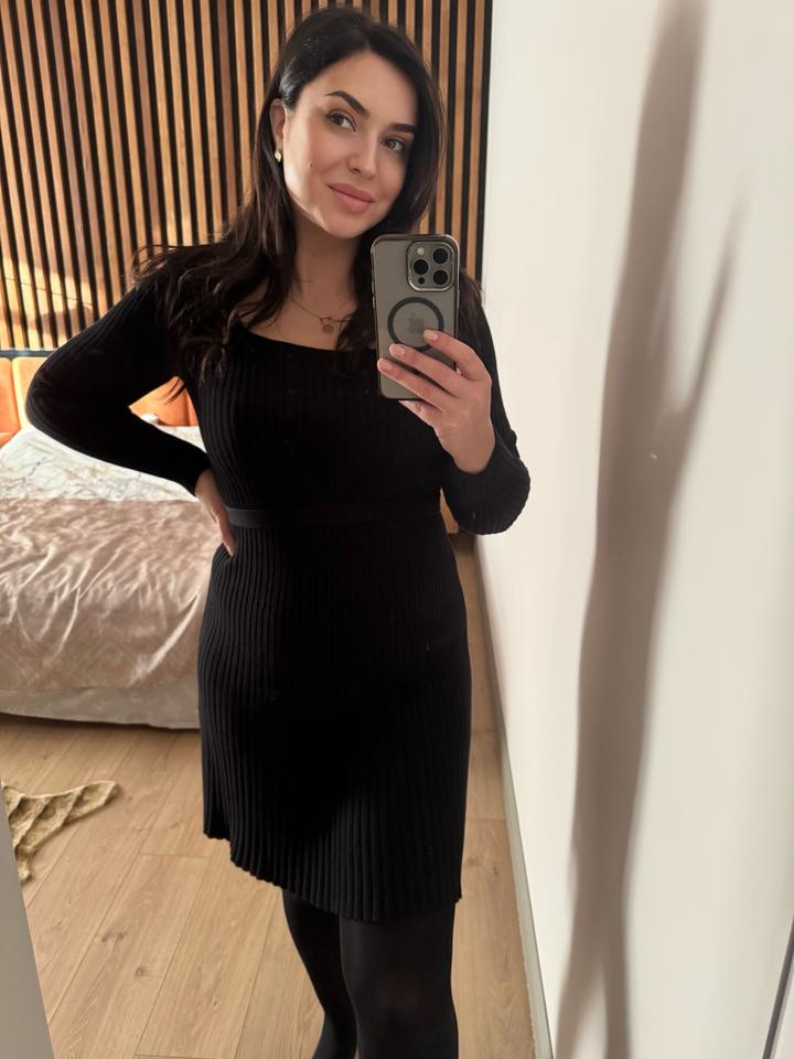 Платье черное трикотаж