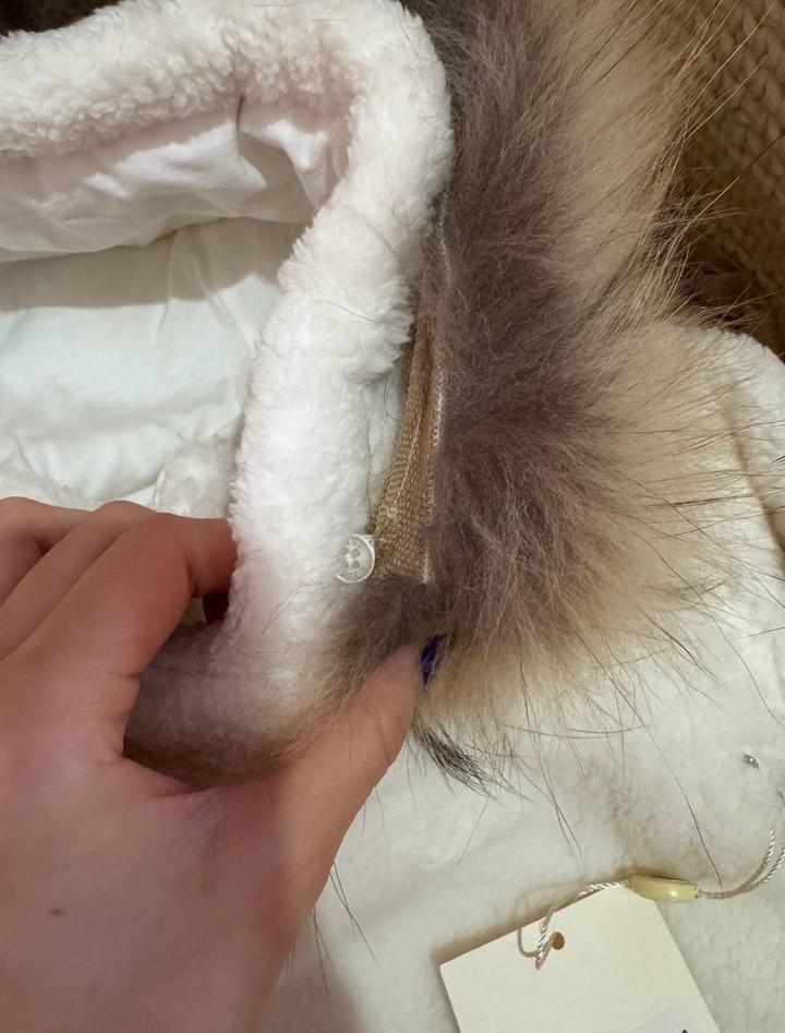 Плюшевый комбинезон с опушкой от Nipperland, размер 68-74