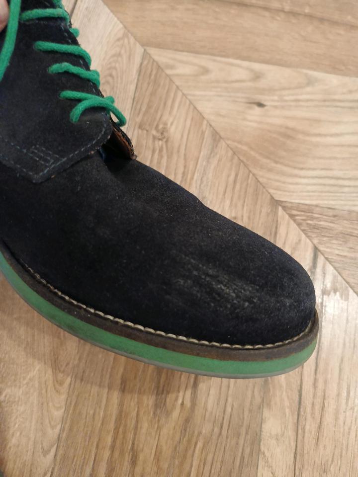 Ботинки мужские замшевые синие Aldo