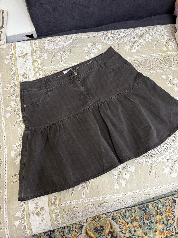 Юбка темно-серая