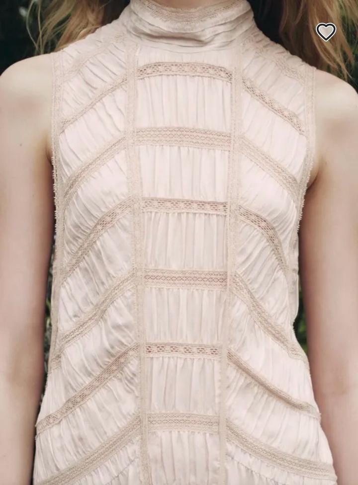 Платье Зара молочная