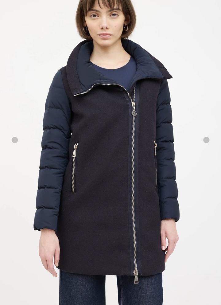 Moncler пуховое пальто