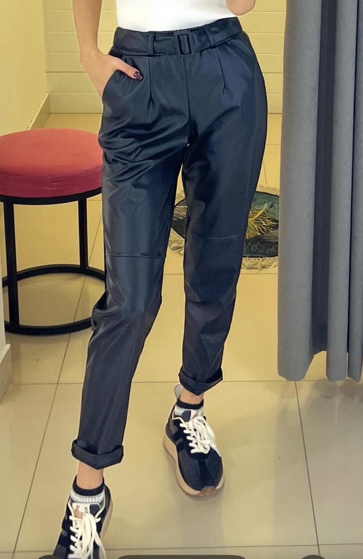 Брюки экокожа