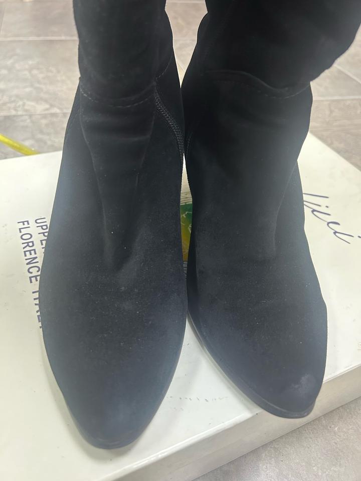 Сапоги зимние, натуральная замша