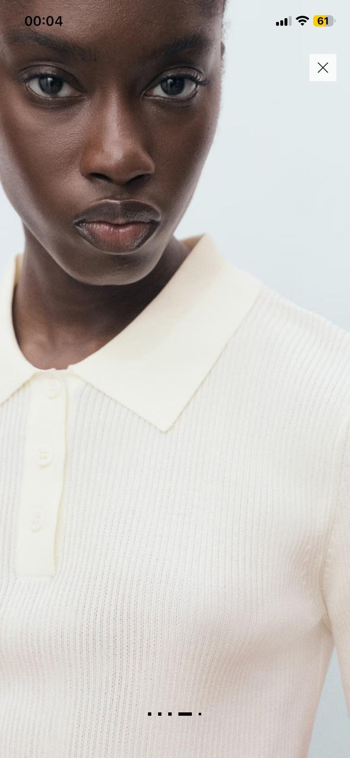 ДЖЕМПЕР С ВОРОТНИКОМ ПОЛО И КОРОТКИМИ РУКАВАМИ