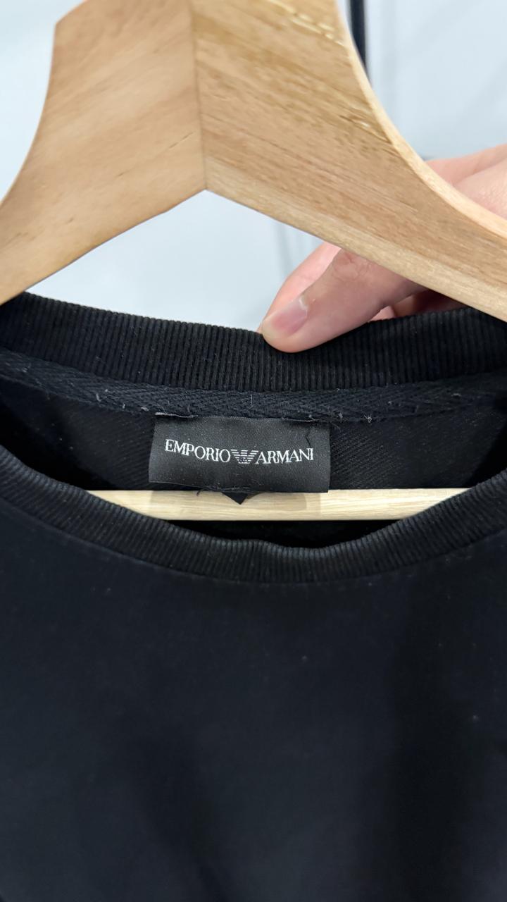 Черный свитшот Emporio Armani